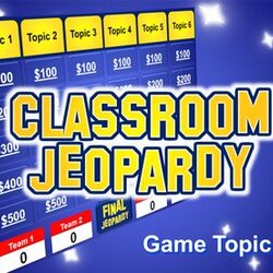 Create Your Own Jeopardy Style Review Games With This Game Classroom Template Resources Teacher School