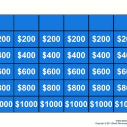 Eminent Free Jeopardy Template Make Your Own Game Printable Blank Grade Templates Reading Show Skills Board