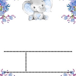 Champion Free Printable Baby Shower Invitations Cute Blue Floral Elephant Invitation