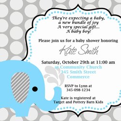 Peerless Baby Elephant Shower Invitations Best Of Printable Choose Board Invitation