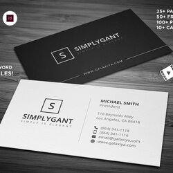 Sublime Microsoft Office Business Card Template