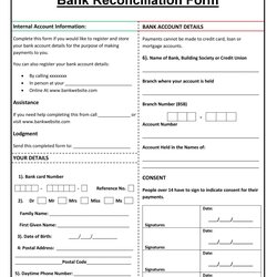 Perfect Useful Bank Reconciliation Template Printable Spreadsheet Examples Form
