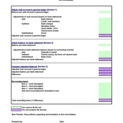 Bank Reconciliation Template Google Sheets