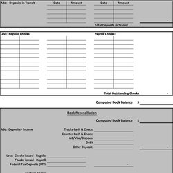 Preeminent Bank Reconciliation Examples Templates Free Template Printable