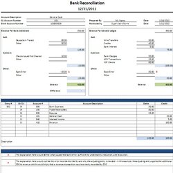 Marvelous Free Excel Bank Reconciliation Template Download Example Downloads Kb