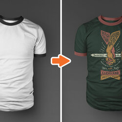 Shirt Design Template Images Templates Ringer Pack Tee Via For