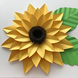 The Highest Quality Paper Flowers Petal Template Instant Download Printable Cut And Sunflower Flower