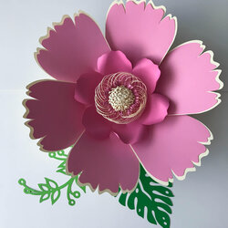 Smashing Paper Flowers Petal Flower Template Digital Version Base Templates Flores Sagittarius Crafty Now