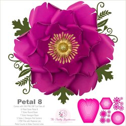 Eminent Free Paper Flower Petal Templates Resume Example Gallery