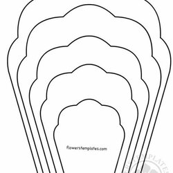 Terrific Pin By Molina On Flores Paper Flower Patterns Petal Rose Template Printable Templates Flowers Large