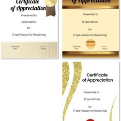 Admirable Free Printable Certificate Of Appreciation Template Customize Online