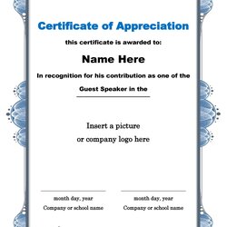 Perfect Free Certificate Of Appreciation Templates And Letters Recognition Certificates Certification Year