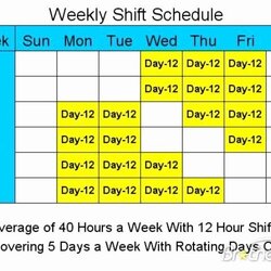 Perfect Lister Over Hour Rotating Shift Calendar Schedules Shifts Crews Scheduling