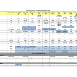 Exceptional Hour Shift Schedule Free Resume Templates Template Rotating Call Examples Rotation Monthly Unique