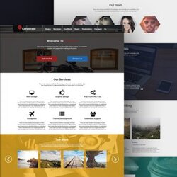 Exceptional Free Simplistic Corporate Website Template At