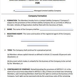 Worthy Free Sample Operating Agreement Templates In Google Docs Ms Word Template Example Business Company