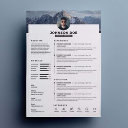Exceptional Free One Page Clean Resume Template