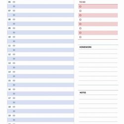 Daily Calendar Template In Excel