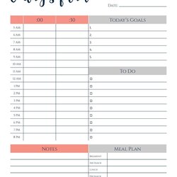 Worthy Daily Planner Template Excel Inspirational Calendar