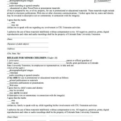 Spiffing Photographer Release Form Templates Printable Samples For Model Photography Canada