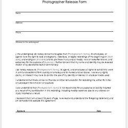 Sublime Release Forms Templates Word Excel Form Photographer Photography Client