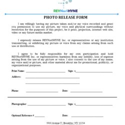Splendid Photo Release Form Photography Model Photographer Template Business Contract Printable Choose Board