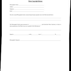 Matchless Why You Should Have Photo Release Form Template Photography Forms Resolution