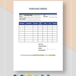 Purchase Order Format Templates In Google Docs Sheets Premium