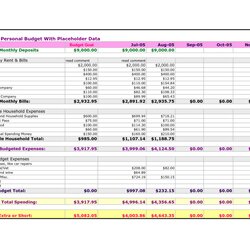 Brilliant Best Personal Finance Spreadsheet Excel Template Tracker Bill Spreadsheets Budget