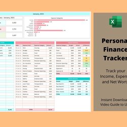 Personal Finance Tracker Excel Template