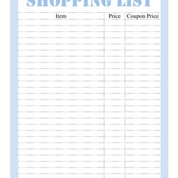 Out Of This World Shopping List Template Varicolored Download Printable Print Big