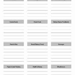 Superlative Free Printable Grocery Shopping List Template Solutions Storage Print Form Organized Store Lists