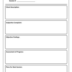 Swell Best Images Of Printable Counseling Soap Note Templates Notes Template Session Progress Sample Blank