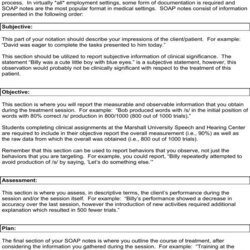 The Highest Standard Progress Note Template For Mental Health Counselors Business Soap Counseling Format