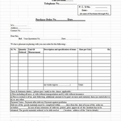 Marvelous Purchase Order Template Word New Free Templates In