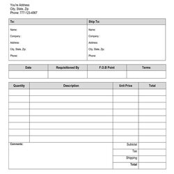 Splendid Free Purchase Order Template Templates In Word Form Printable Business Forms Print Planner Proposal