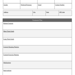 Counseling Treatment Plan Template Download Printable Big