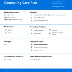 Matchless Counseling Treatment Plan Template