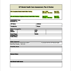 Preeminent Counseling Treatment Plan Template Mental Health Free Download