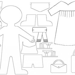 Swell Paper Doll Clothing Templates Unique Template Photo