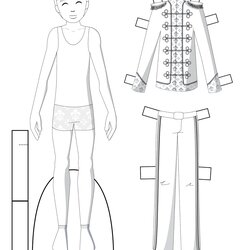 Great Paper Doll School Template Dolls Clothing Fashions
