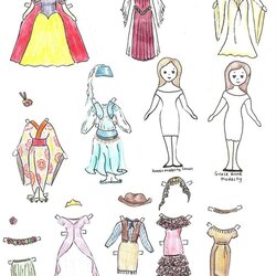 Super Pin On Paper Cut Outs Dolls