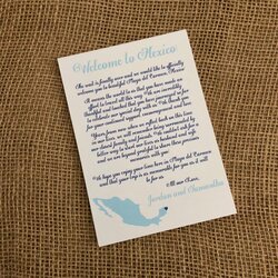 The Highest Standard Wedding Welcome Letter Destination
