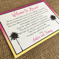 Wizard Destination Wedding Welcome Letter Note