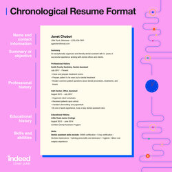 Wonderful Chronological Resume Tips And Examples Indeed Resumes Effective Formatting Sections Might