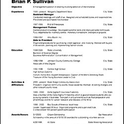 Spiffing Chronological Resume Template Free Download Assurance Tout Risque Sample
