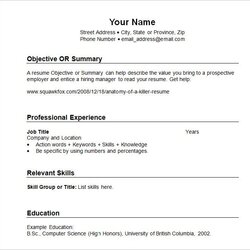 Super Sample Resume Templates Chronological What Template Format Write Example Form Word Examples Kind