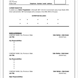 Splendid Chronological Resume Templates Free Word Template Button