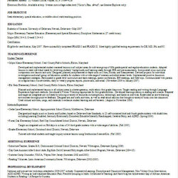 Sterling Printable Teacher Resume Templates Graduates Width