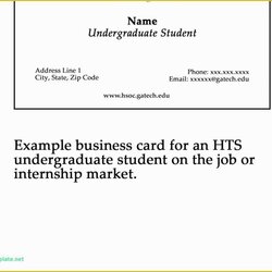 Exceptional Business Card Template Word Free Download Of Fresh Make Your Own Student Printable Cards